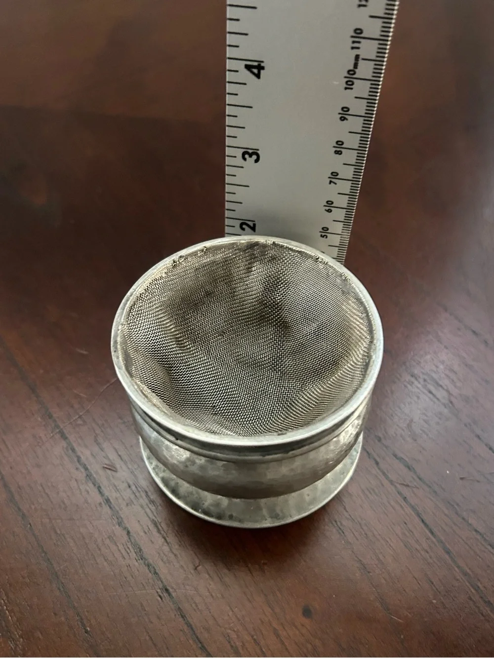 Vintage 1930s W & Co Homeland English Pewter Handcrafted Tea Strainer – Sheffie